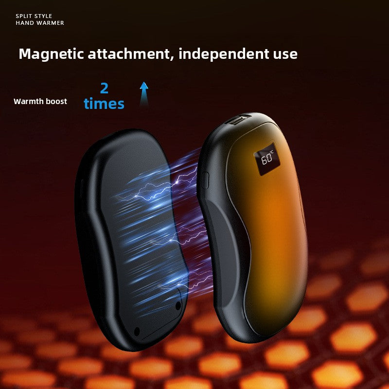 CozyDuo Electric- Hand Warmers- Double Heat Power, USB Rechargeable Black Set