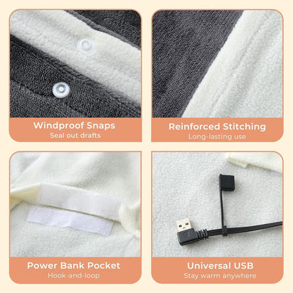 CozyWrap™ Portable Heated Blanket