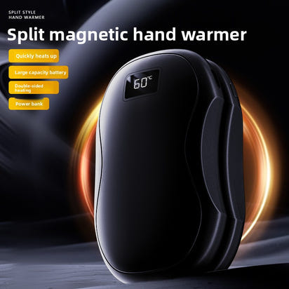 CozyDuo Electric- Hand Warmers- Double Heat Power, USB Rechargeable Black Set
